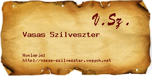 Vasas Szilveszter névjegykártya